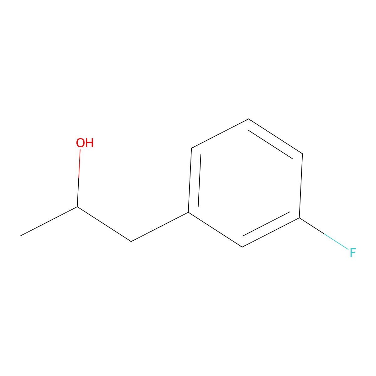 1-(3-Fluorophenyl)propan-2-ol molecular structure, CAS 1021928-02-8