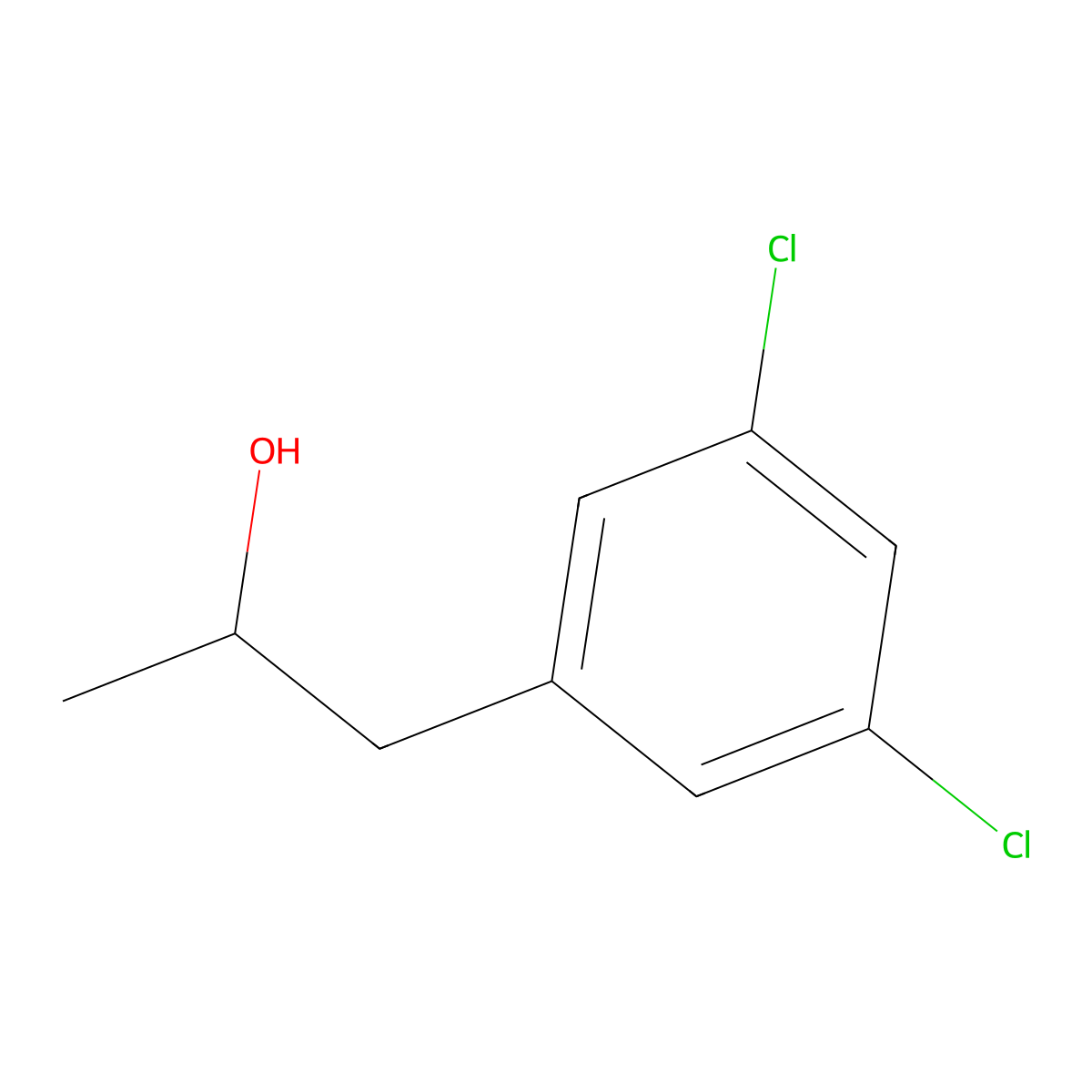 1-(3,5-Dichlorophenyl)-2-propanol molecular structure, CAS 1021928-06-2