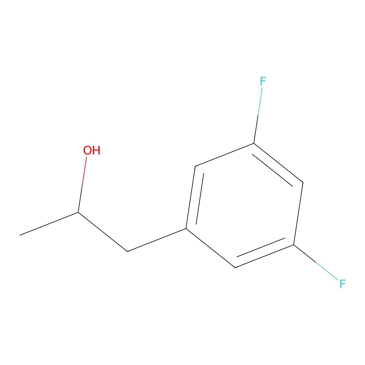 1-(3,5-Difluorophenyl)propan-2-ol molecular structure, CAS 1021928-08-4