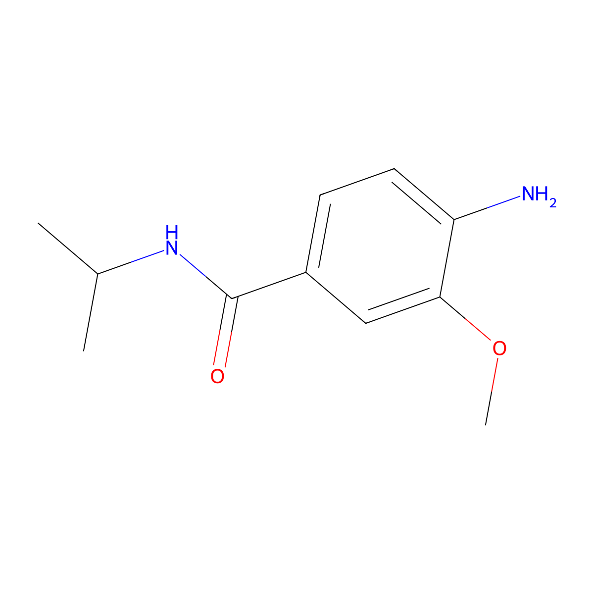 4-Amino-N-isopropyl-3-methoxybenzamide molecular structure, CAS 1021944-78-4