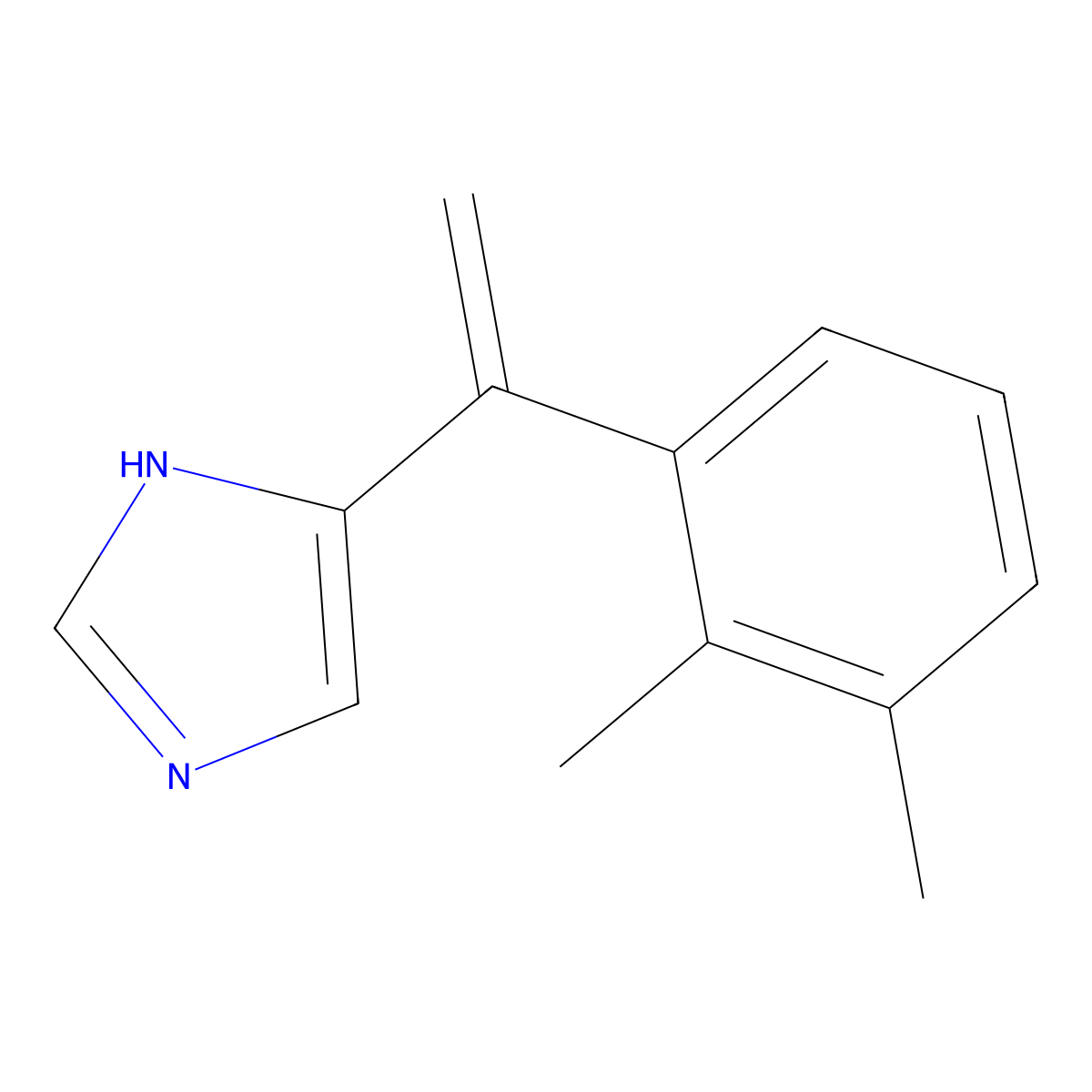 5-(1-(2,3-dimethylphenyl)vinyl)-1H-imidazole molecular structure, CAS 1021949-47-2
