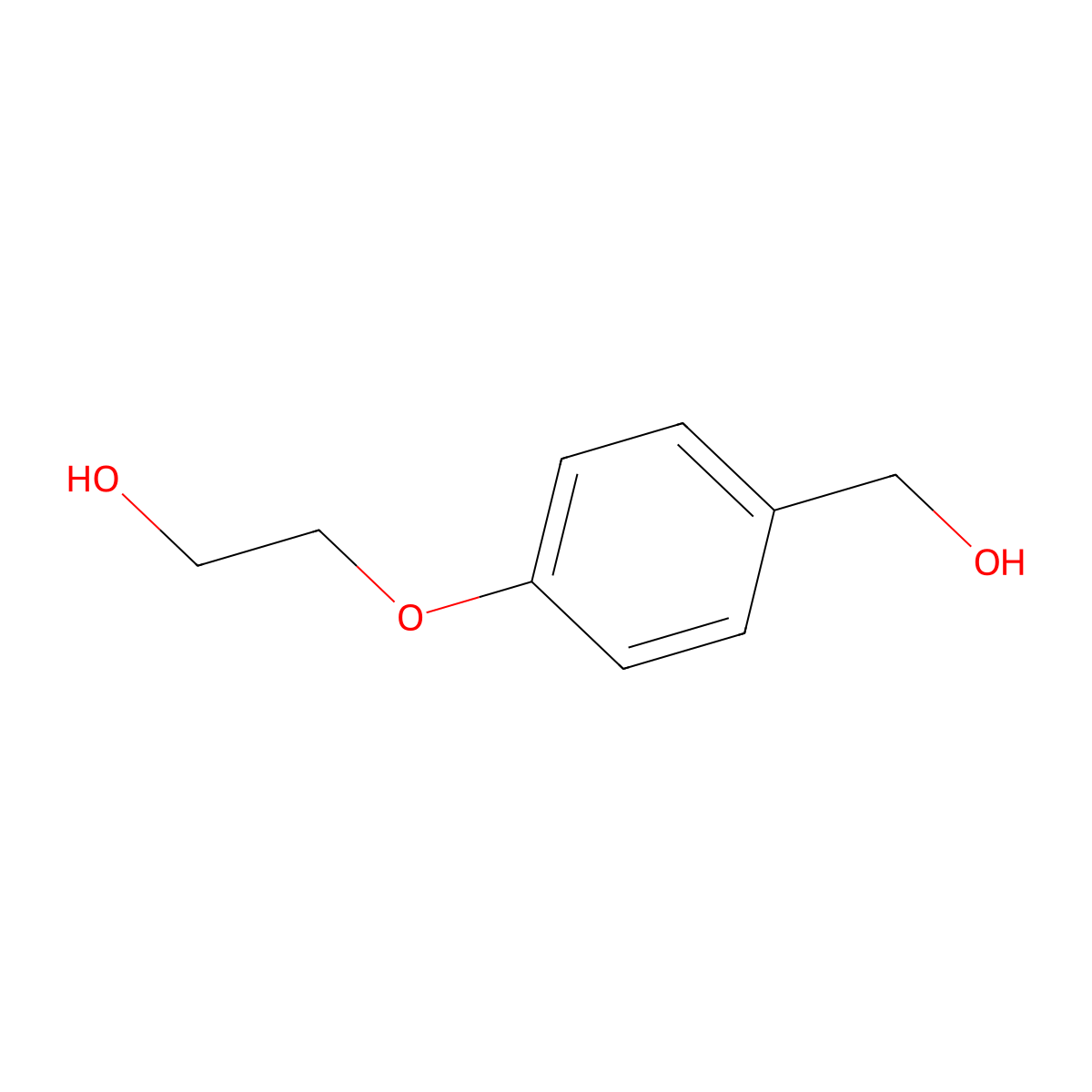 2-(4-(Hydroxymethyl)phenoxy)ethanol molecular structure, CAS 102196-18-9