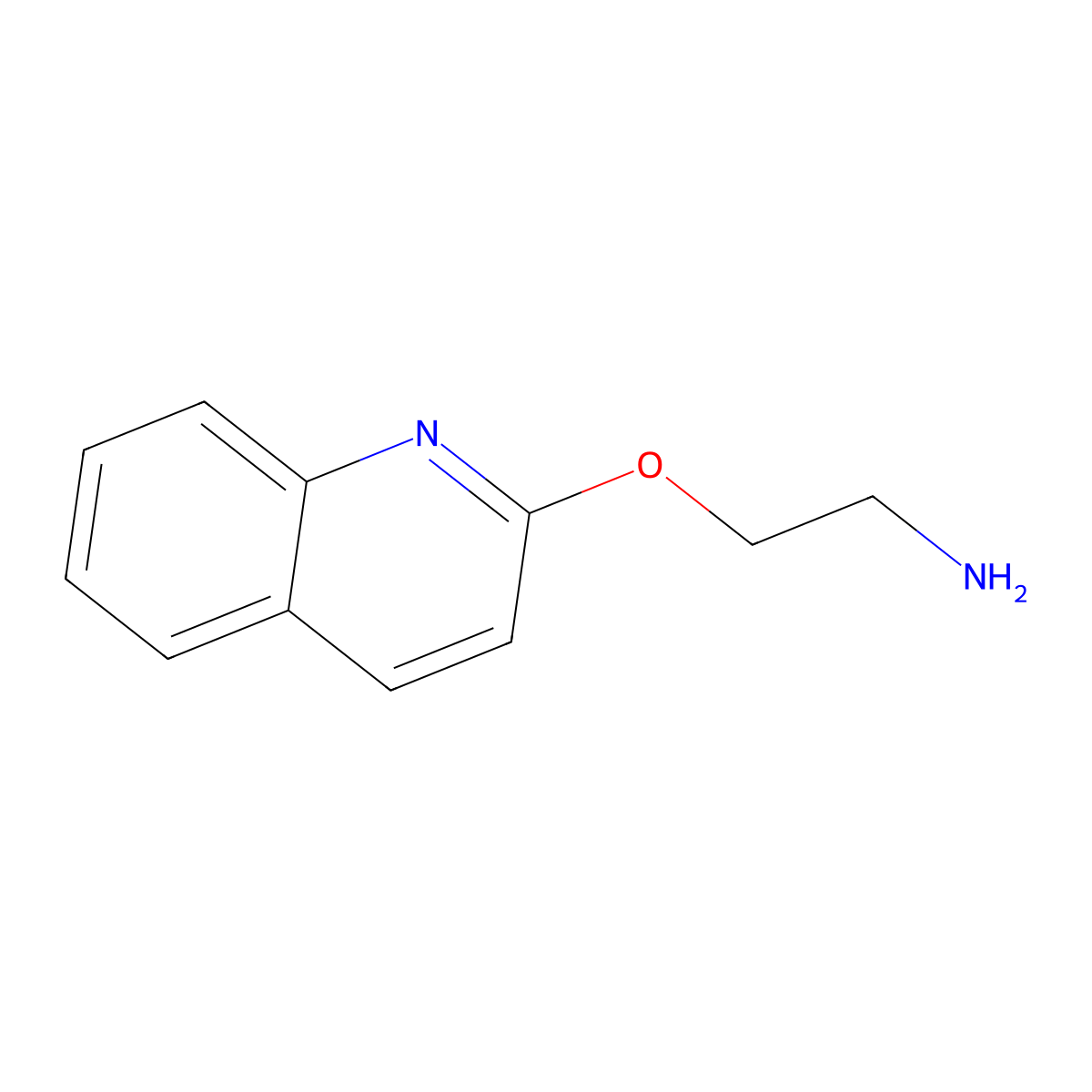 2-(2-Aminoethoxy)quinoline molecular structure, CAS 102196-29-2