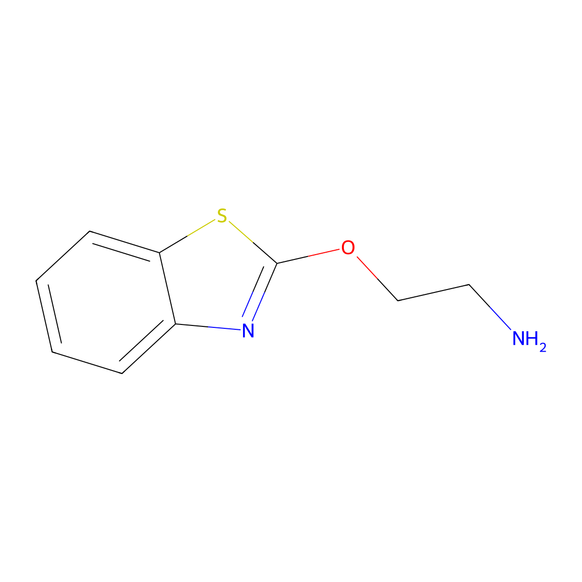 2-(1,3-Benzothiazol-2-yloxy)ethan-1-amine molecular structure, CAS 102196-56-5