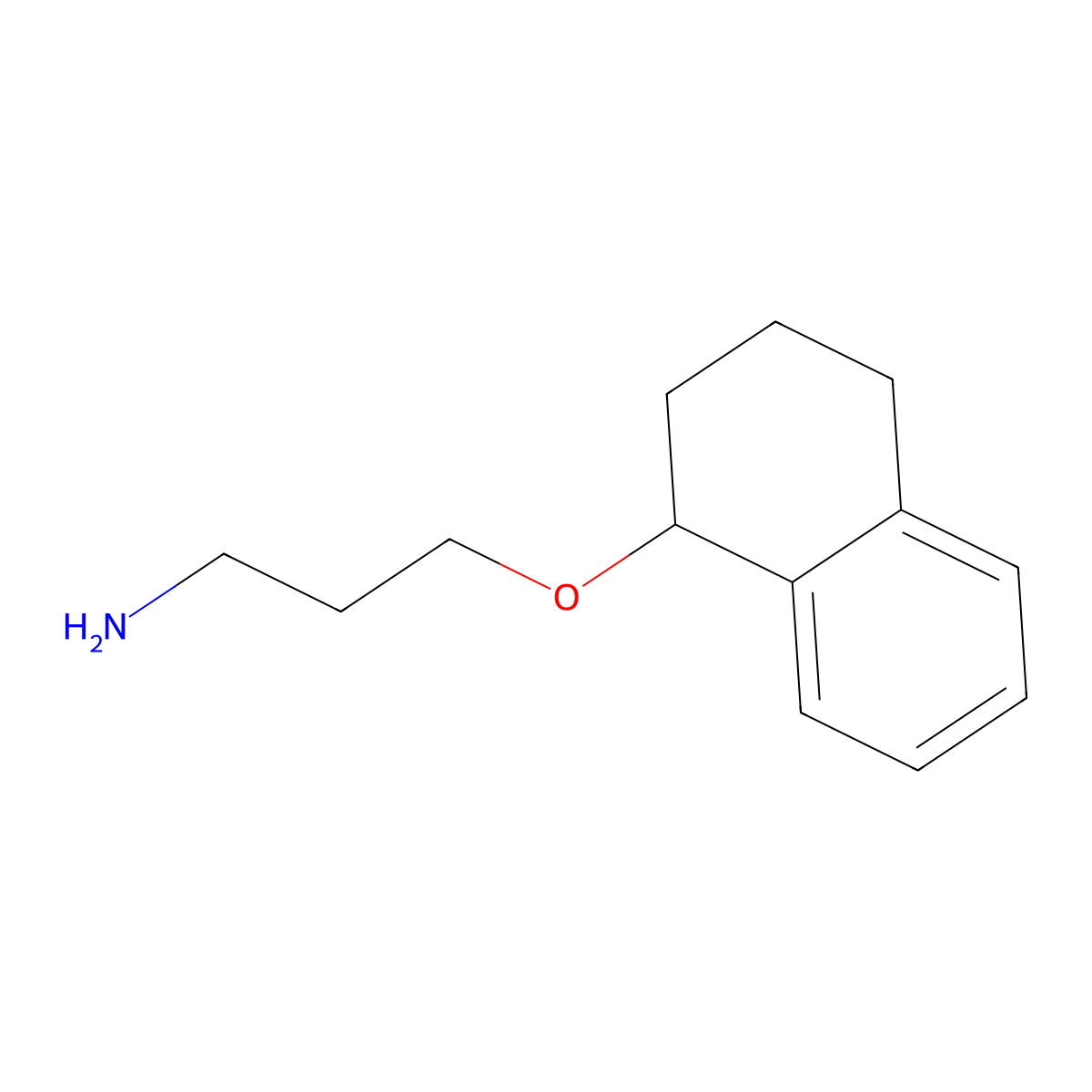 1-(3-Aminopropoxy)-1,2,3,4-tetrahydronaphthalene molecular structure, CAS 102197-19-3