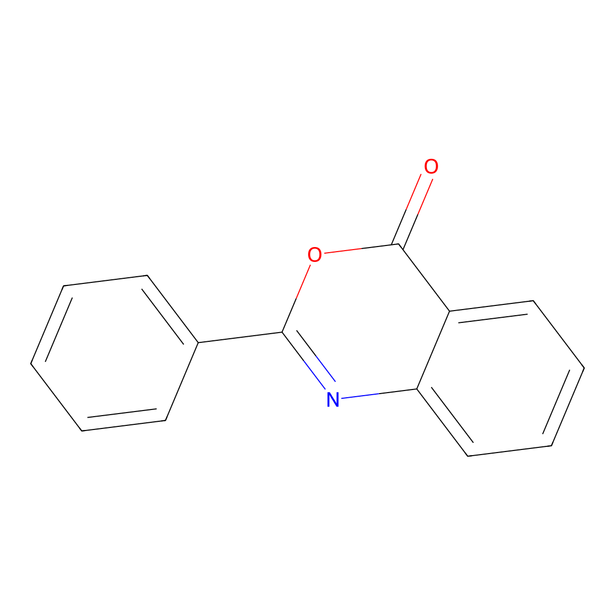 2-Phenyl-3,1-benzoxazin-4-one molecular structure, CAS 1022-46-4