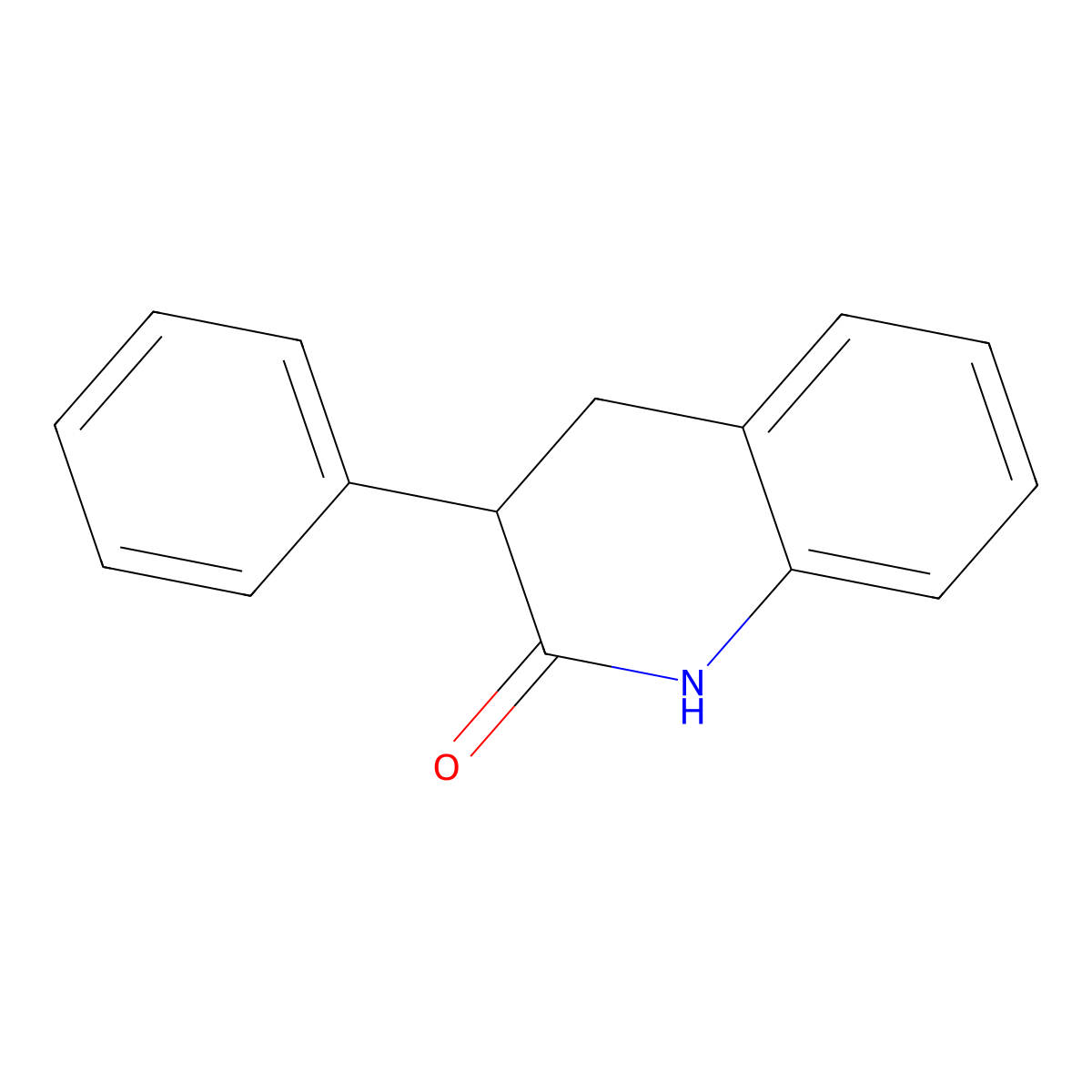 3-Phenyl-1,2,3,4-tetrahydroquinolin-2-one molecular structure, CAS 1022-66-8