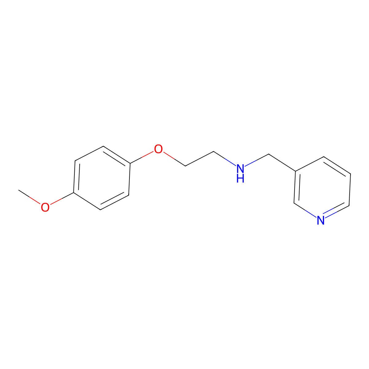 N-[2-(4-Methoxyphenoxy)ethyl]-N-(3-pyridinylmethyl)amine molecular structure, CAS 1022011-88-6