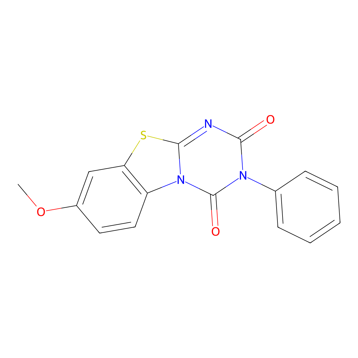 7-Methoxy-3-phenyl-9-thia-1,3,4A-triaza-fluorene-2,4-dione molecular structure, CAS 102202-53-9