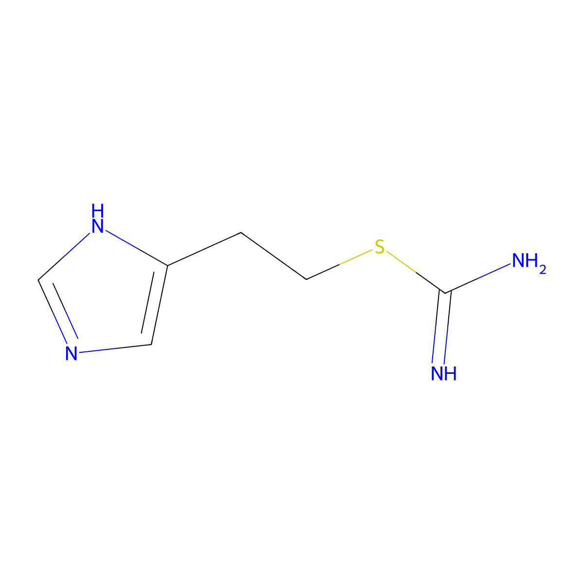 2-(1H-Imidazol-5-yl)ethyl carbamimidothioate molecular structure, CAS 102203-18-9