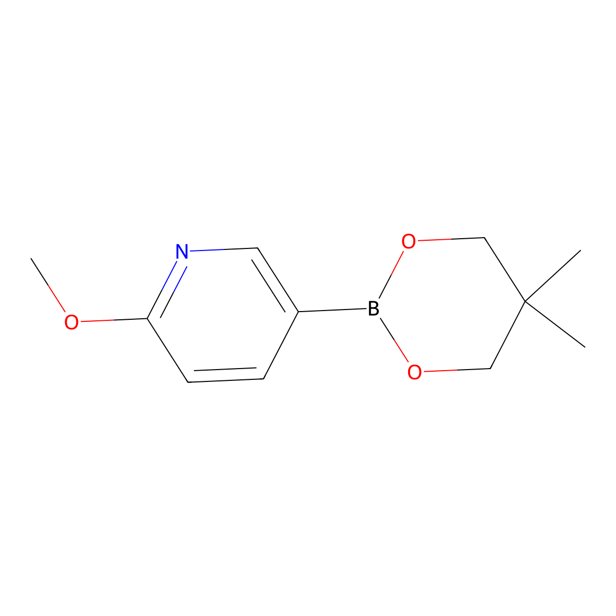 5-(5,5-Dimethyl-1,3,2-dioxaborinan-2-YL)-2-methoxypyridine molecular structure, CAS 1022094-44-5