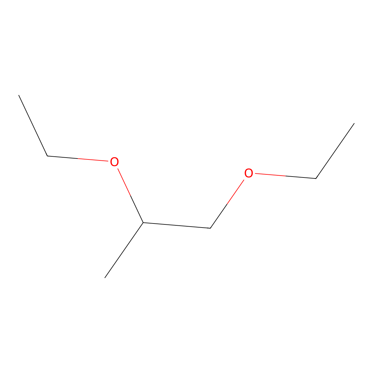 1,2-Diethoxypropane molecular structure, CAS 10221-57-5
