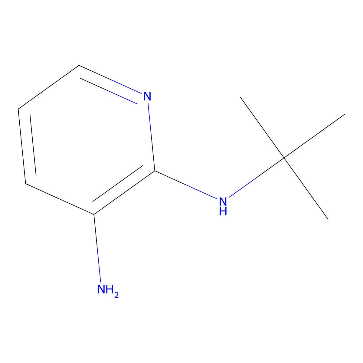 N2-(tert-Butyl)pyridine-2,3-diamine molecular structure, CAS 1022146-68-4