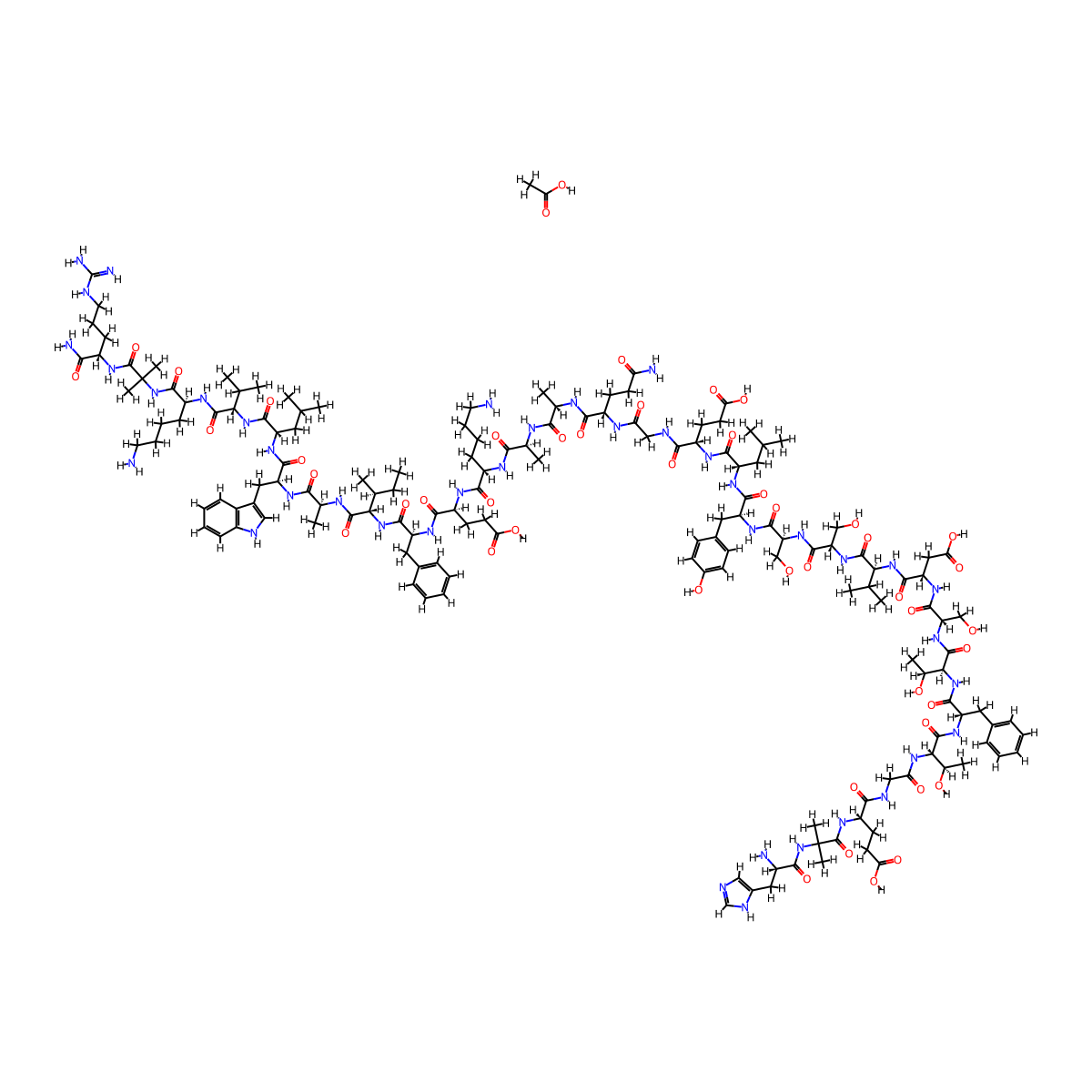 Taspoglutide (acetate) molecular structure, CAS 1022150-16-8