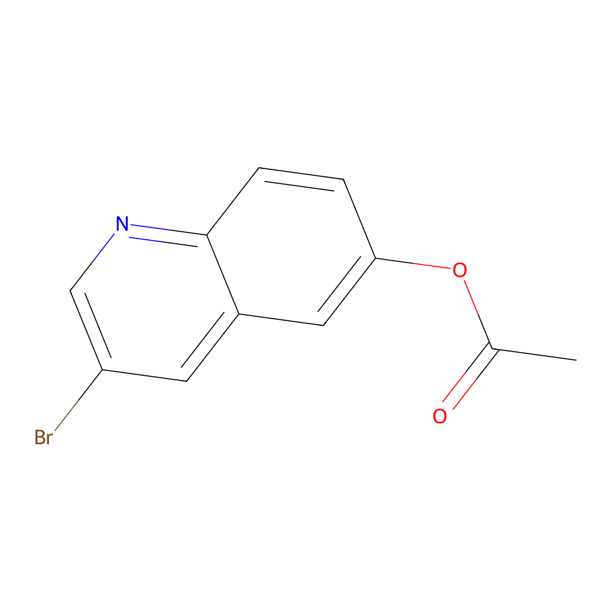 3-Bromoquinolin-6-yl acetate molecular structure, CAS 1022151-47-8