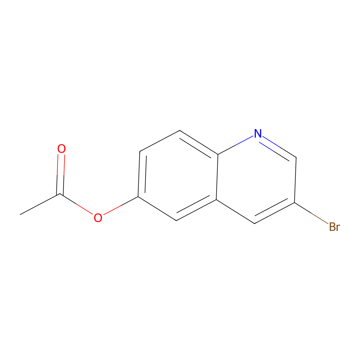 3-Bromoquinolin-6-yl acetate molecular structure, CAS 1022151-47-8