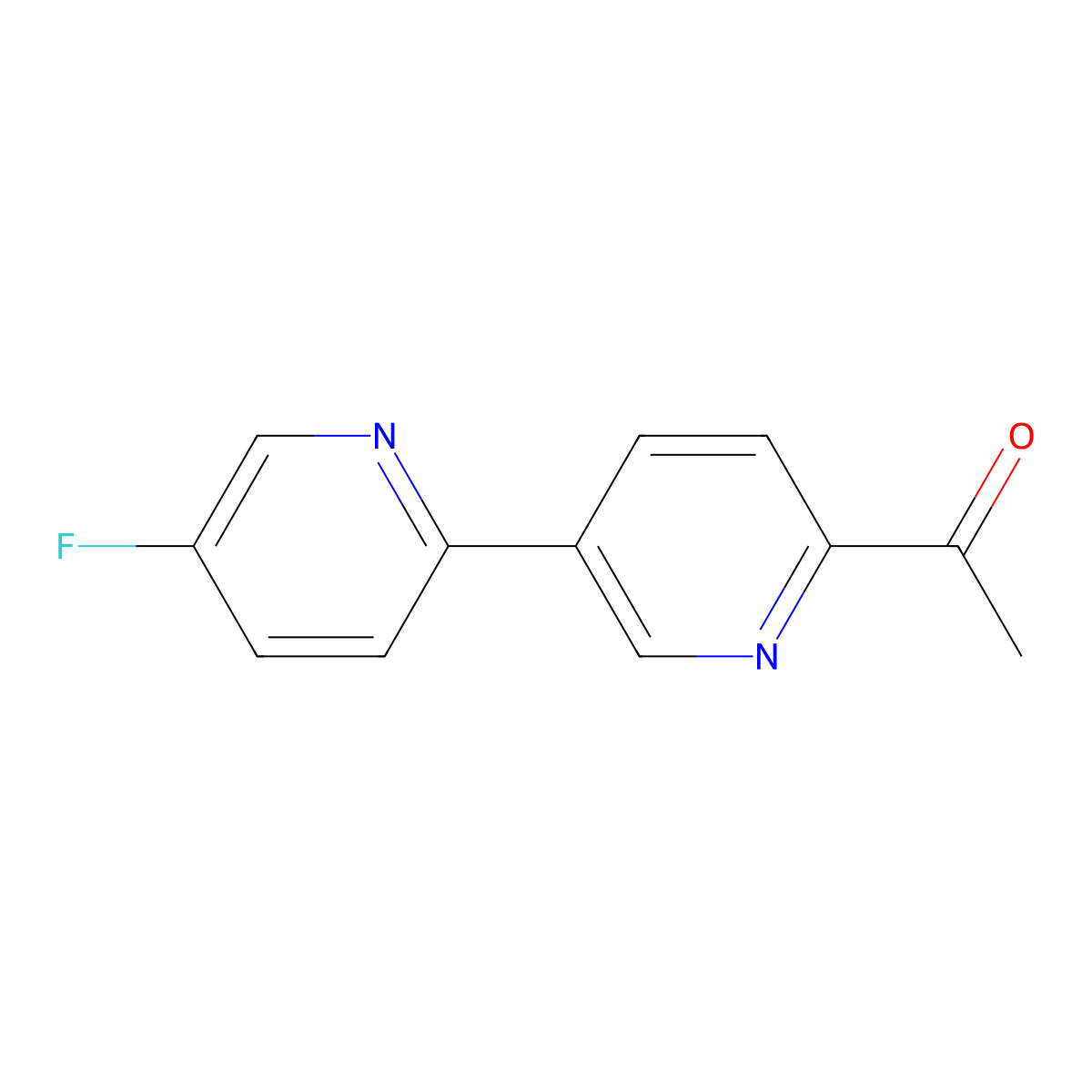 1-(5-Fluoro-2,3'-bipyridin-6'-yl)ethanone molecular structure, CAS 1022154-81-9