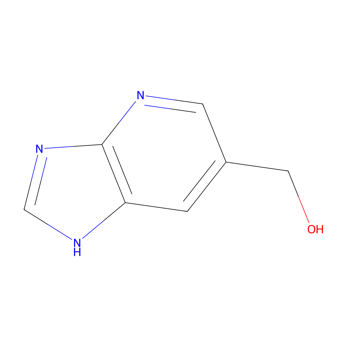 (3H-Imidazo[4,5-b]pyridin-6-yl)methanol molecular structure, CAS 1022158-37-7