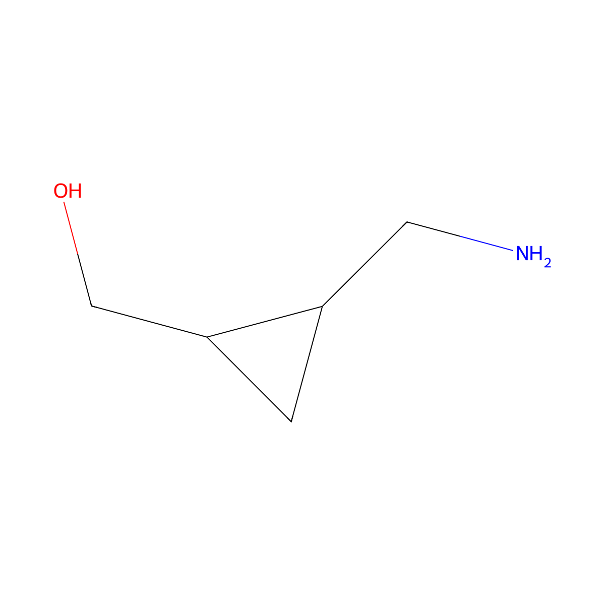 ((1R,2S)-2-(Aminomethyl)cyclopropyl)methanol molecular structure, CAS 102225-89-8
