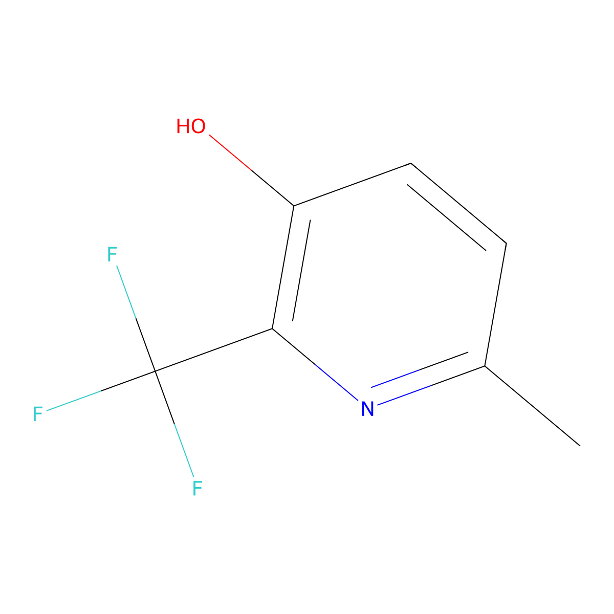 6-Methyl-2-(trifluoromethyl)pyridin-3-ol molecular structure, CAS 1022250-56-1