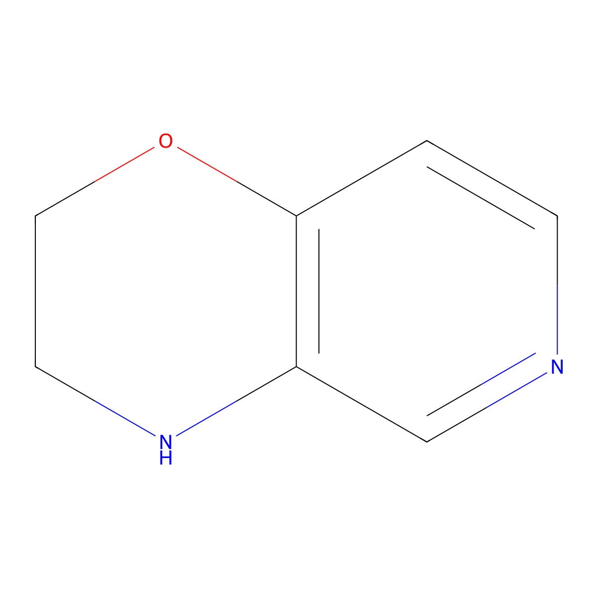 2H,3H,4H-pyrido[4,3-b][1,4]oxazine molecular structure, CAS 102226-41-5