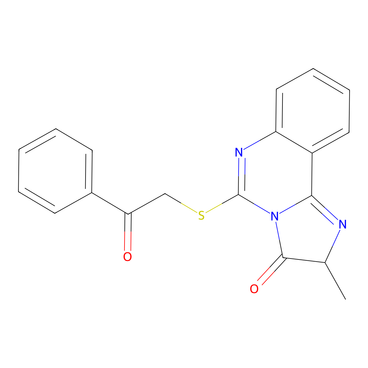 2-methyl-5-[(2-oxo-2-phenylethyl)sulfanyl]-2H,3H-imidazo[1,2-c]quinazolin-3-one molecular structure, CAS 1022317-58-3