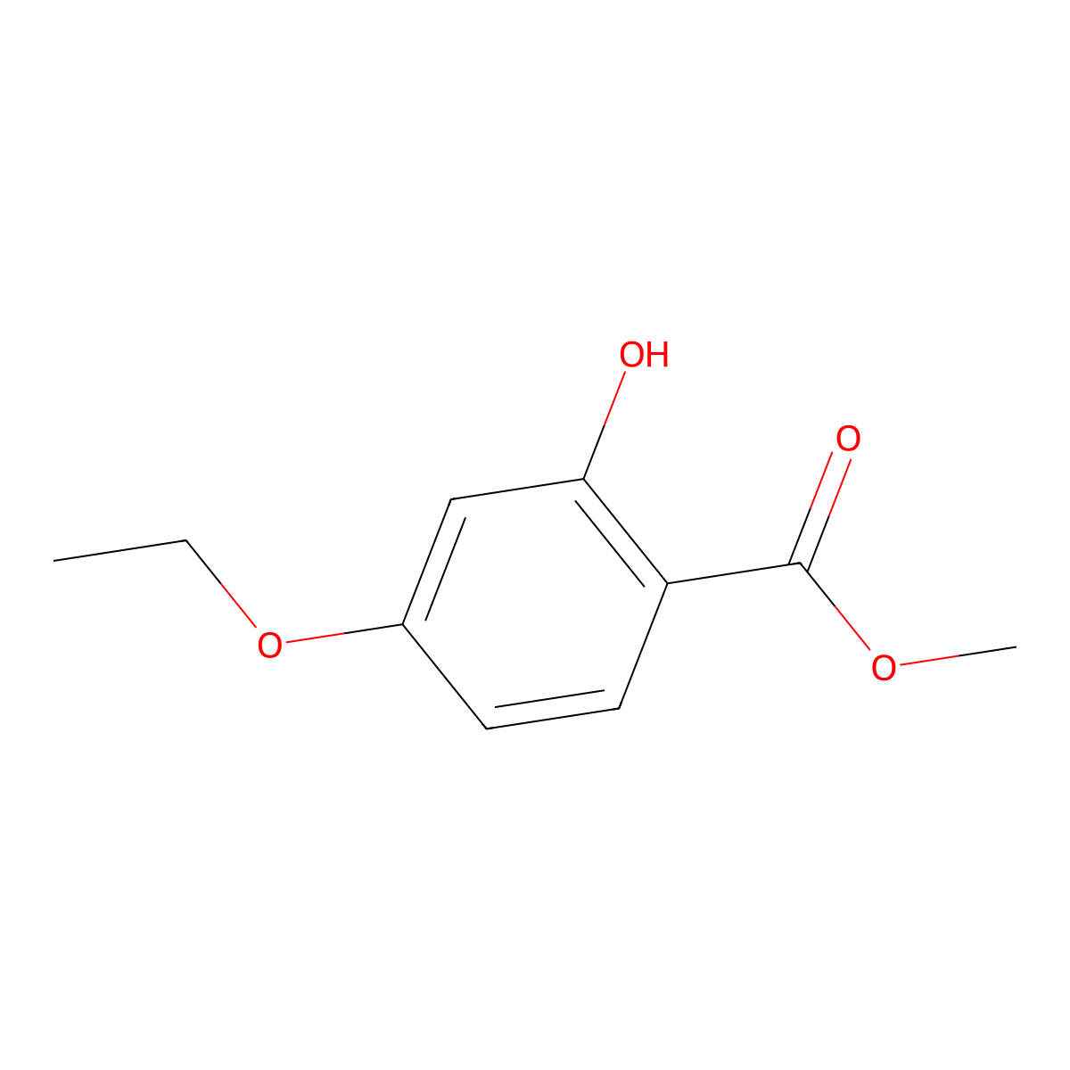 Methyl 4-ethoxy-2-hydroxybenzoate molecular structure, CAS 102232-45-1