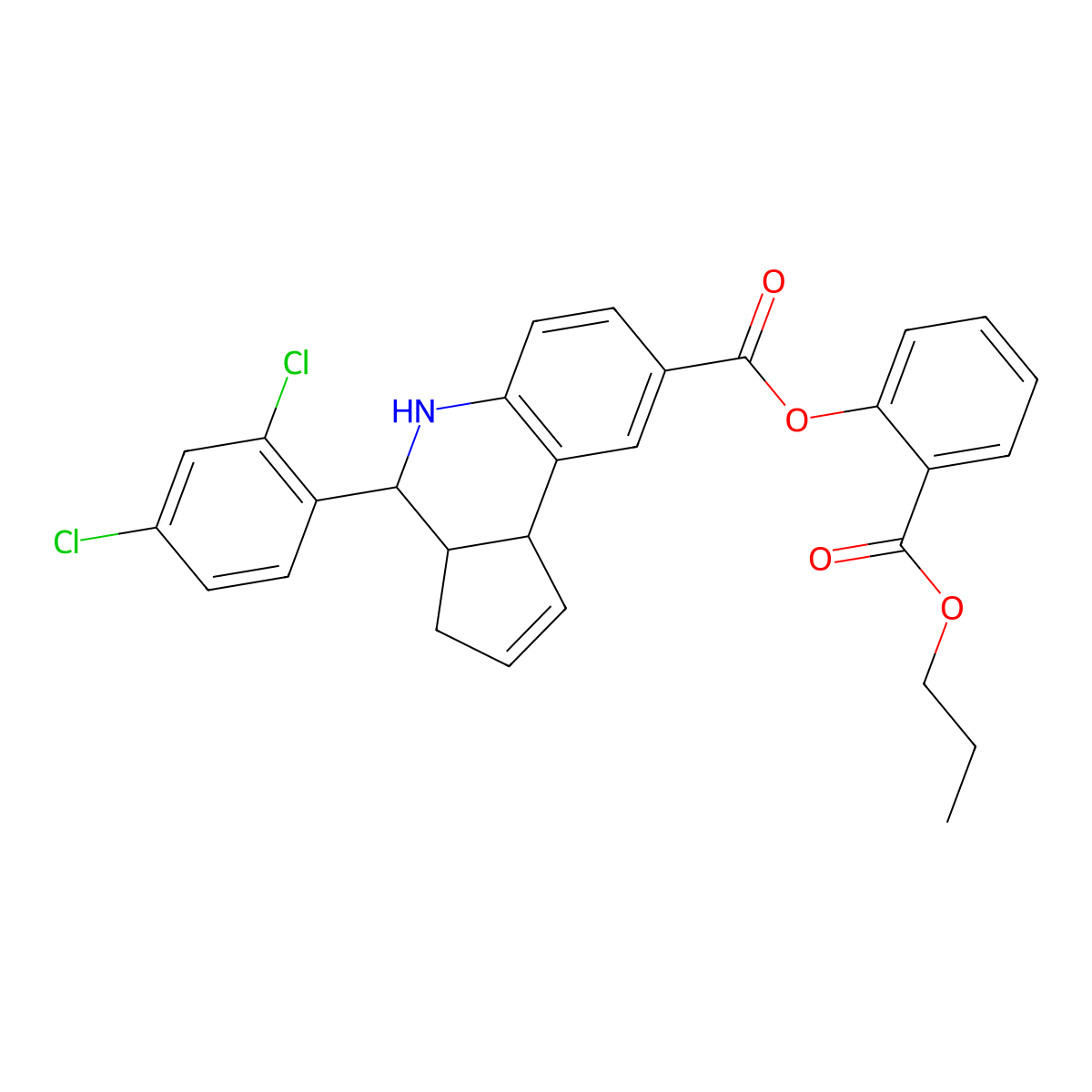 C29H25Cl2NO4 molecular structure, CAS 1022342-83-1