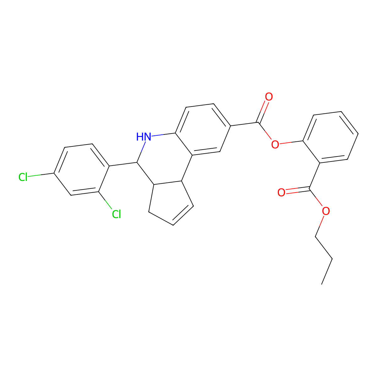 C29H25Cl2NO4 molecular structure, CAS 1022342-83-1