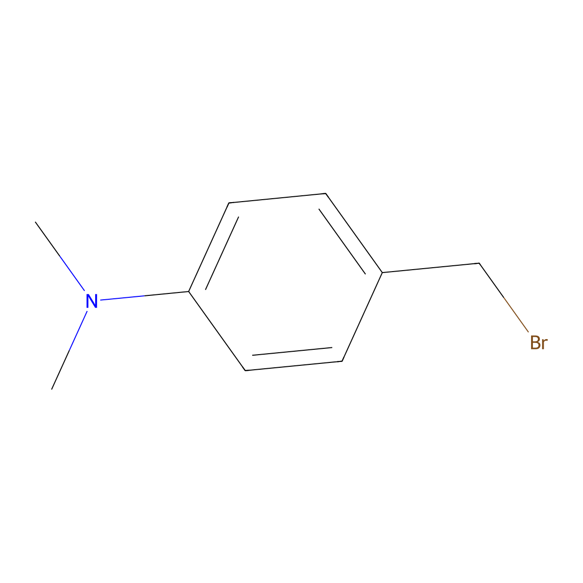 4-(bromomethyl)-N,N-dimethylaniline molecular structure, CAS 102236-12-4