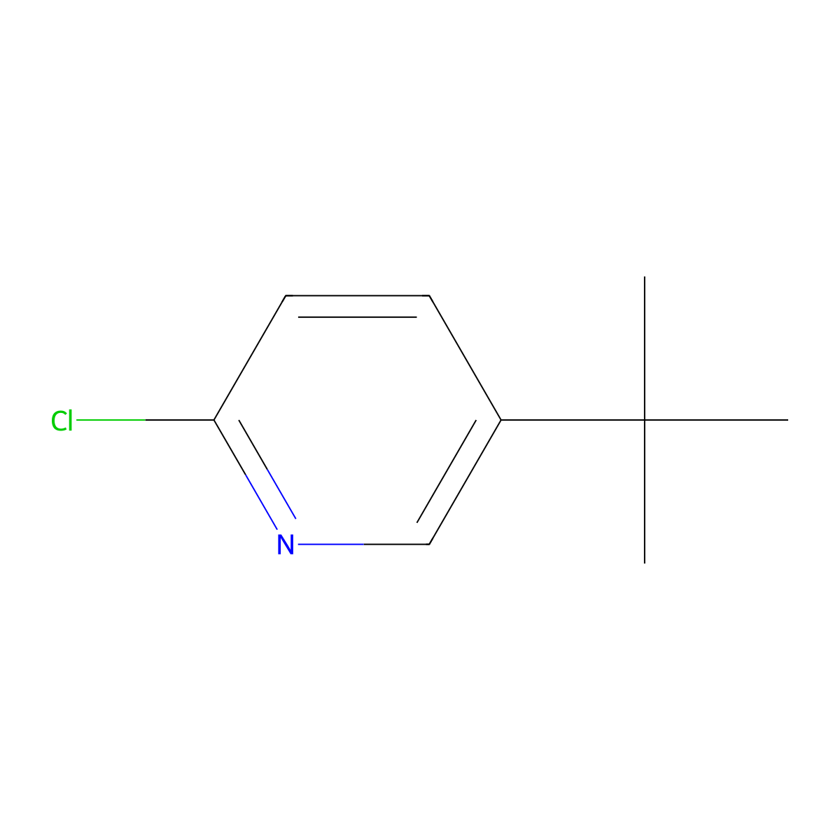 5-Tert-butyl-2-chloropyridine molecular structure, CAS 102236-19-1