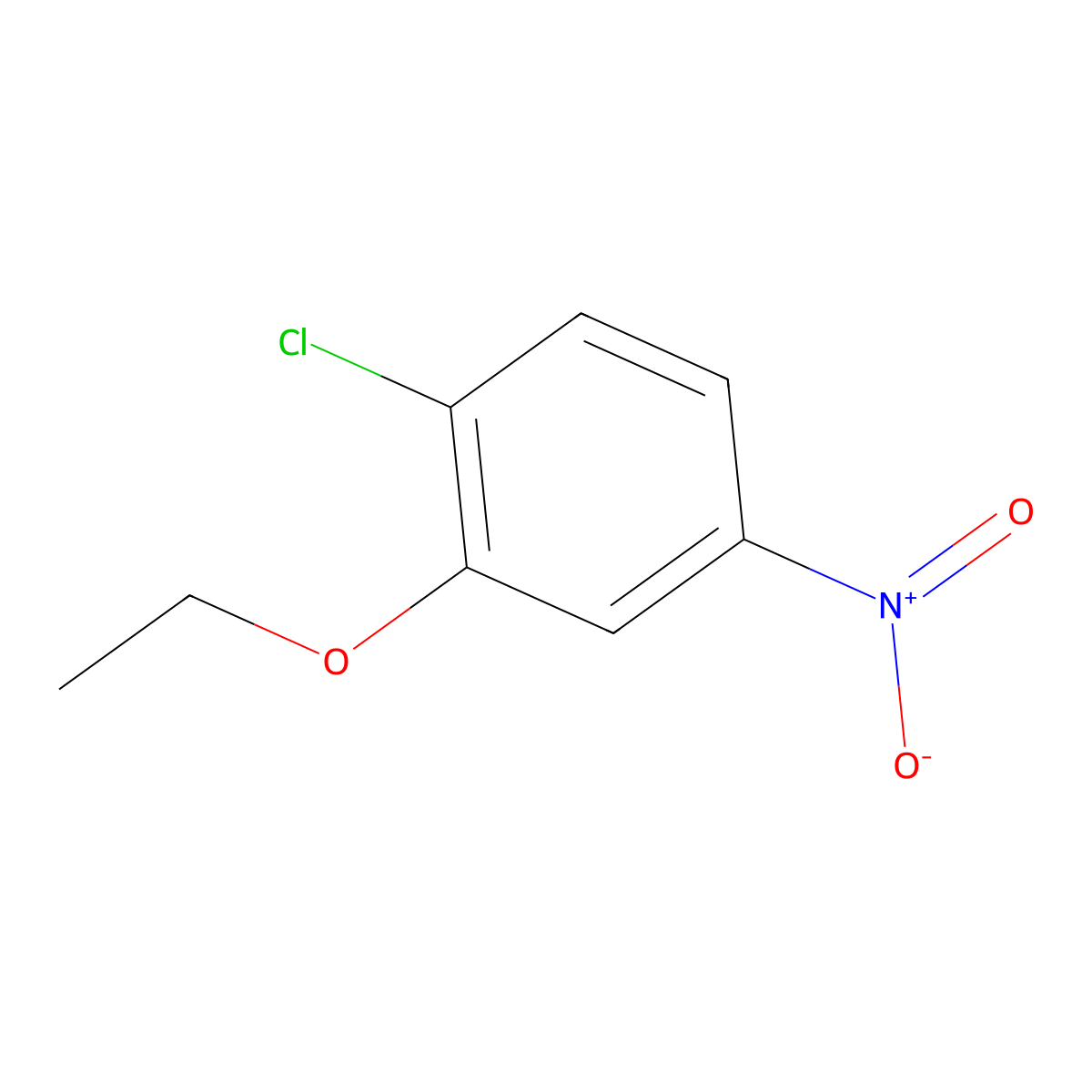 1-Chloro-2-ethoxy-4-nitrobenzene molecular structure, CAS 102236-22-6