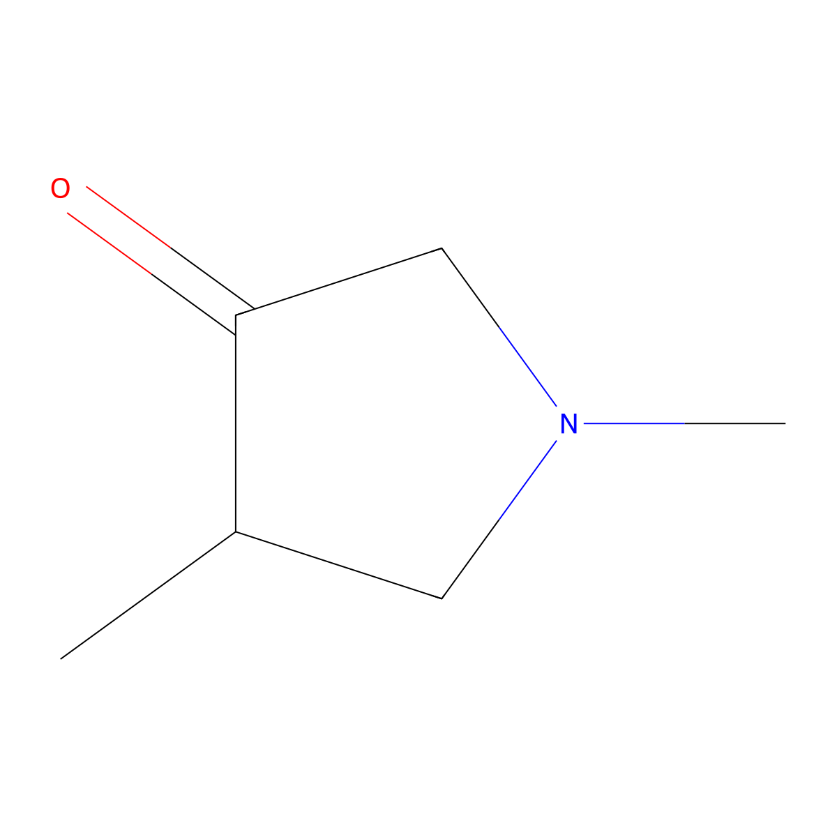 1,4-Dimethylpyrrolidin-3-one molecular structure, CAS 102236-33-9
