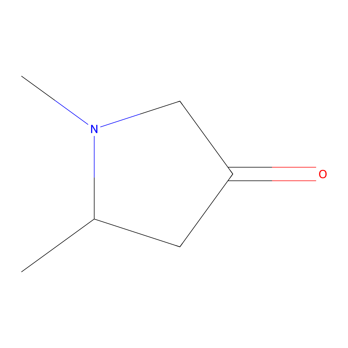 1,5-Dimethylpyrrolidin-3-one molecular structure, CAS 102236-34-0