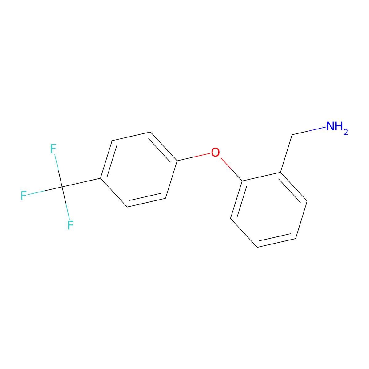 [2-[4-(Trifluoromethyl)phenoxy]phenyl]methanamine molecular structure, CAS 1022379-80-1