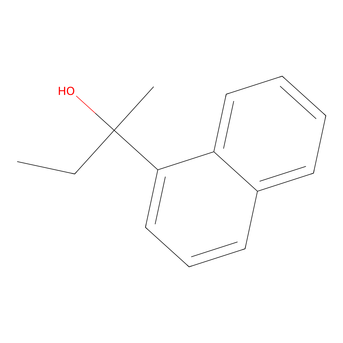 2-Naphthalen-1-YL-butan-2-OL molecular structure, CAS 102238-70-0