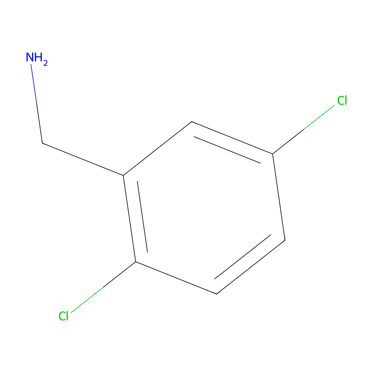 Benzenemethanamine, 2,5-dichloro- molecular structure, CAS 10224-70-1