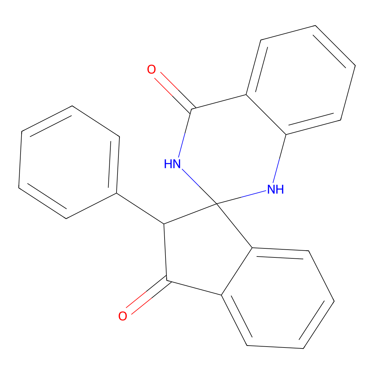 12-Phenylspiro[1,2,3-trihydroquinazoline-2,3'-indane]-4,11-dione molecular structure, CAS 1022401-68-8