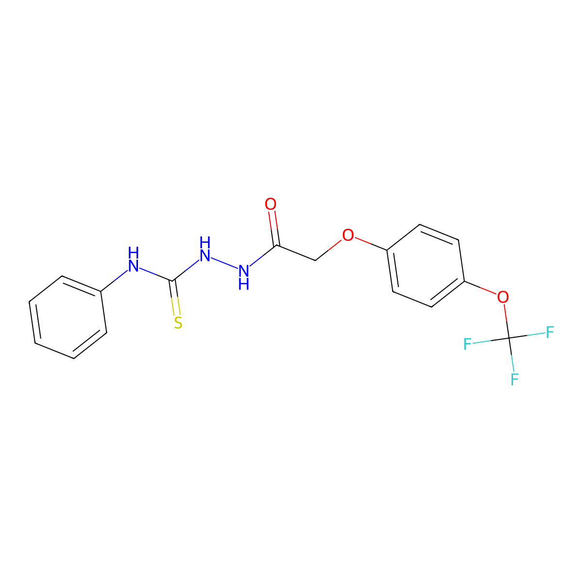 1-(2-(4-Trifluoromethoxyphenoxy)acetyl)-4-phenylthiosemicarbazide molecular structure, CAS 1022424-35-6