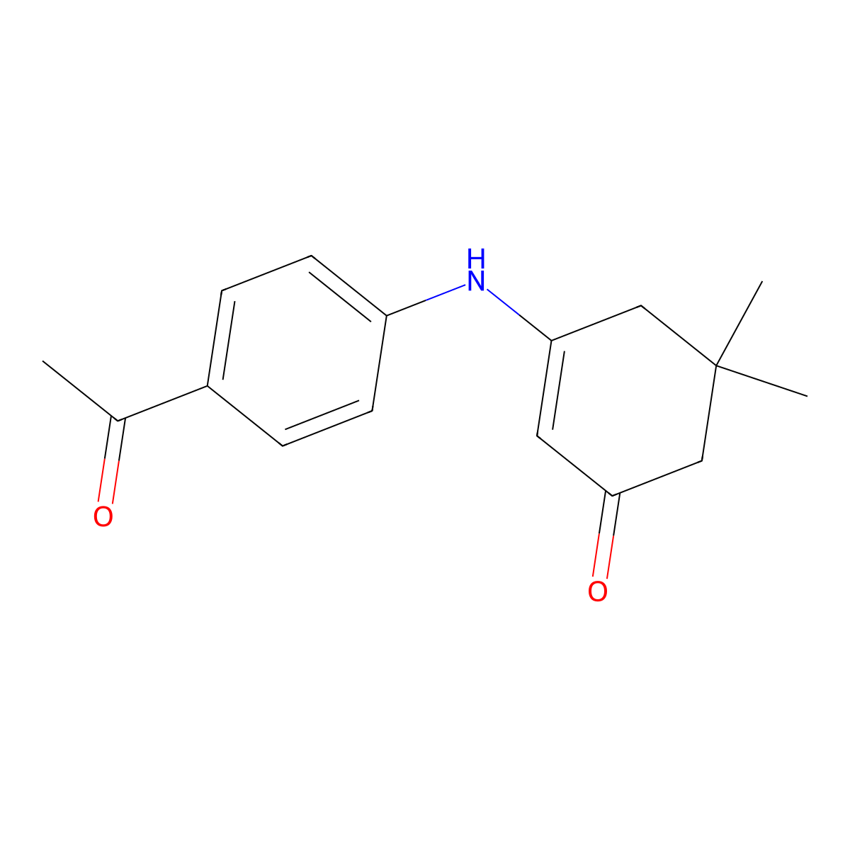 3-((4-Acetylphenyl)amino)-5,5-dimethylcyclohex-2-EN-1-one molecular structure, CAS 1022455-35-1