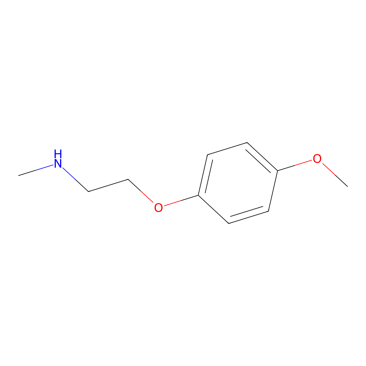 [2-(4-Methoxyphenoxy)ethyl](methyl)amine molecular structure, CAS 102246-82-2