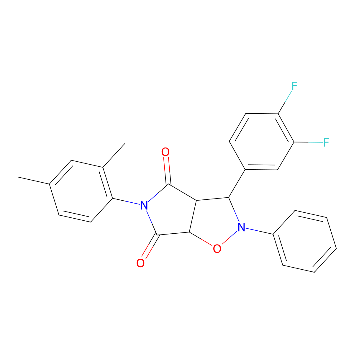 C25H20F2N2O3 molecular structure, CAS 1022487-75-7