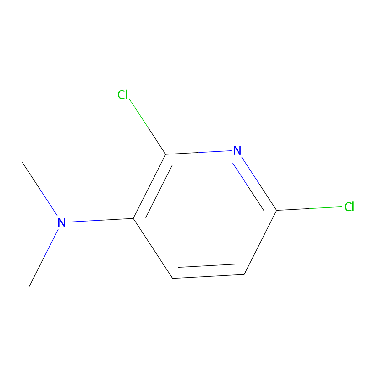 (2,6-Dichloropyridin-3-yl)dimethylamine molecular structure, CAS 102249-46-7
