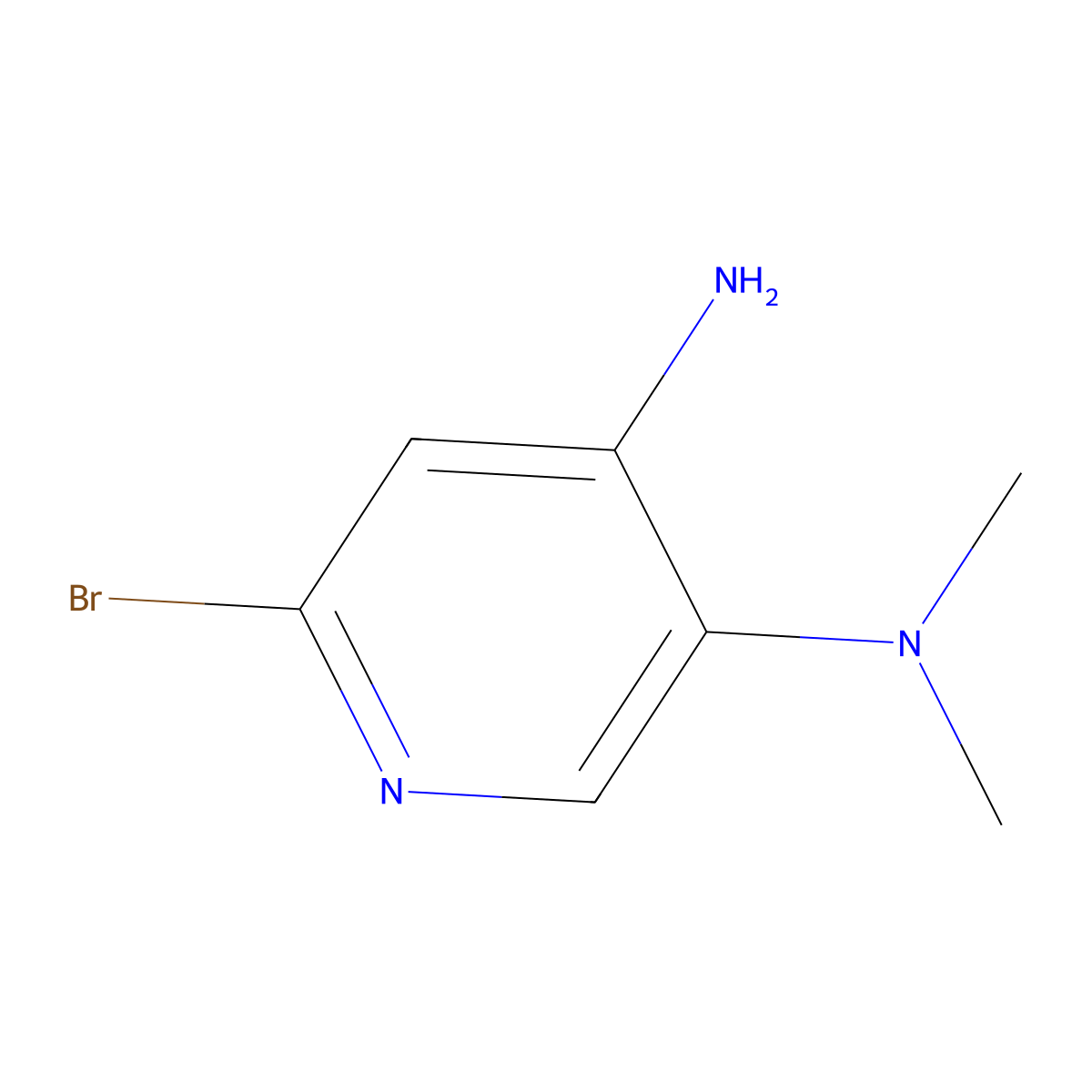 6-bromo-N3,N3-dimethylpyridine-3,4-diamine molecular structure, CAS 102249-60-5