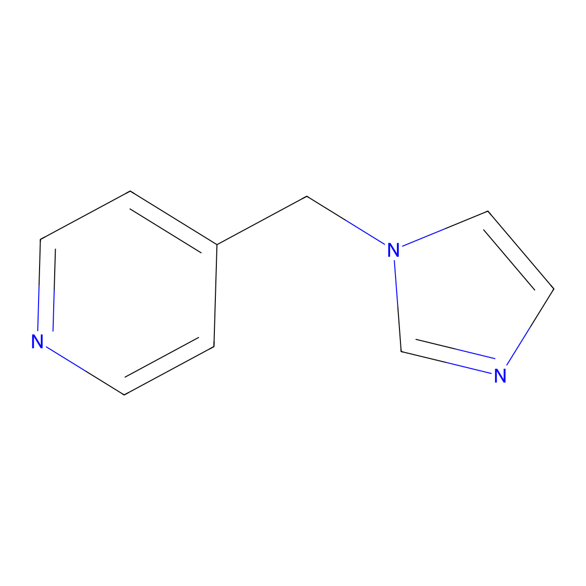 4-((1H-imidazol-1-yl)methyl)pyridine molecular structure, CAS 102253-81-6
