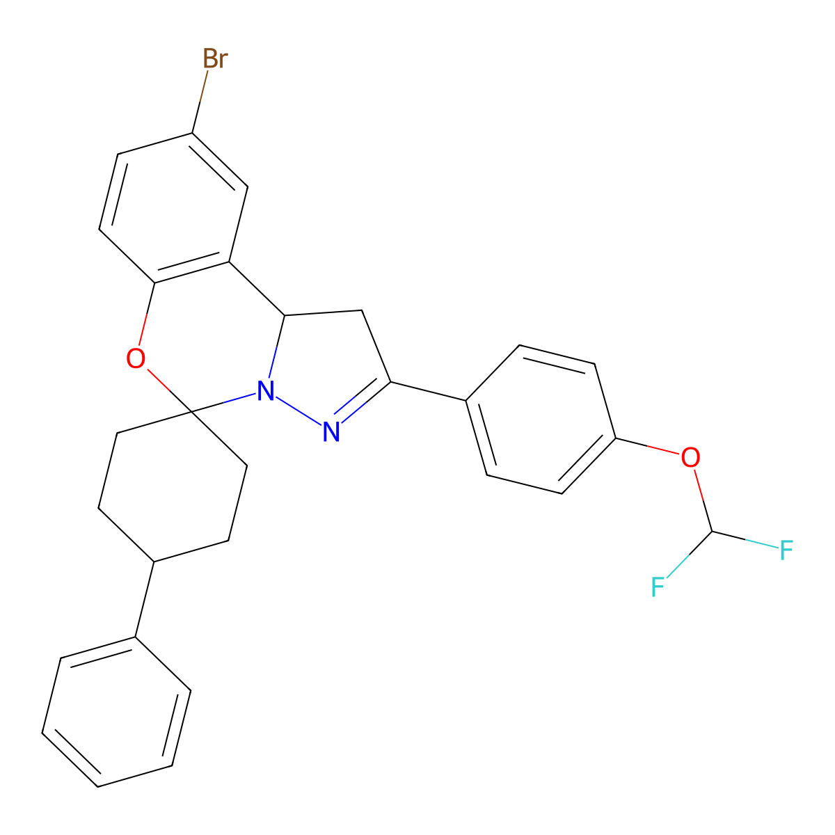 C28H25BrF2N2O2 molecular structure, CAS 1022559-47-2