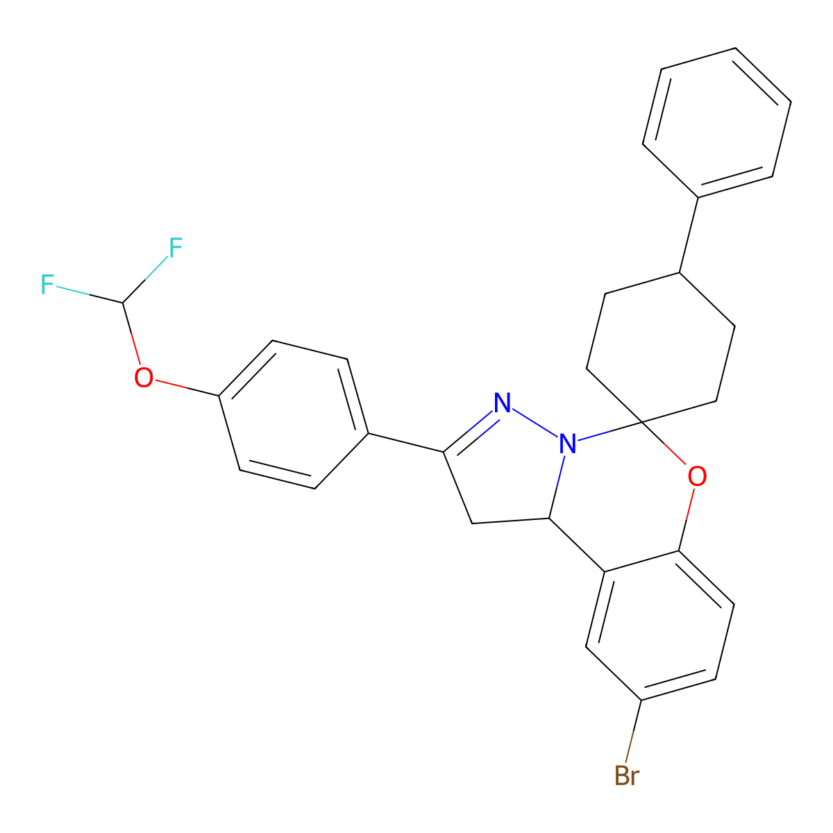 C28H25BrF2N2O2 molecular structure, CAS 1022559-47-2