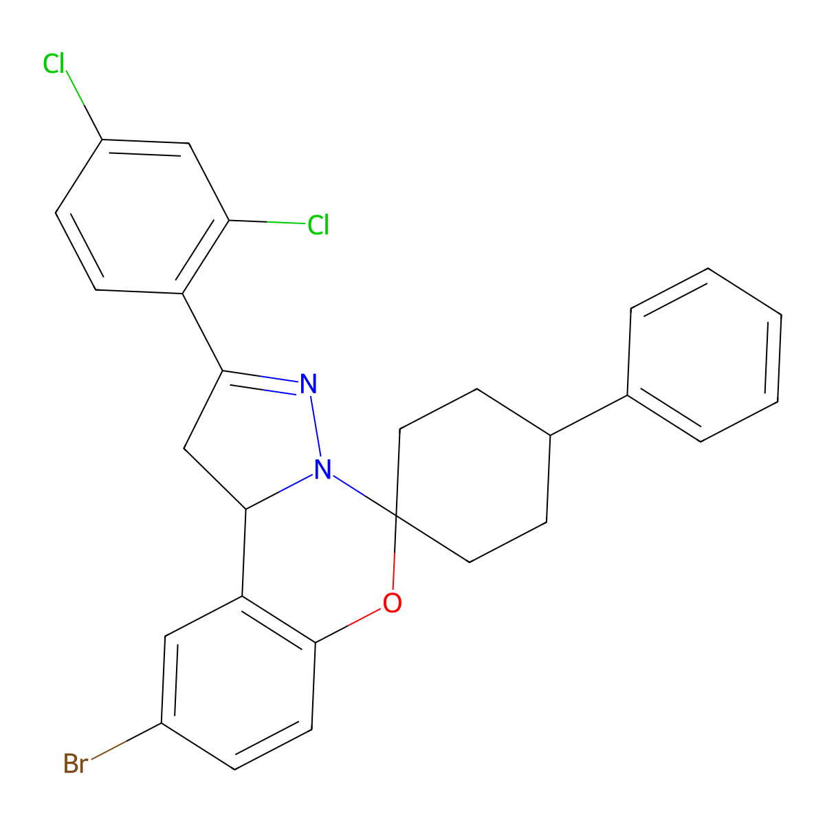 C27H23BrCl2N2O molecular structure, CAS 1022569-45-4