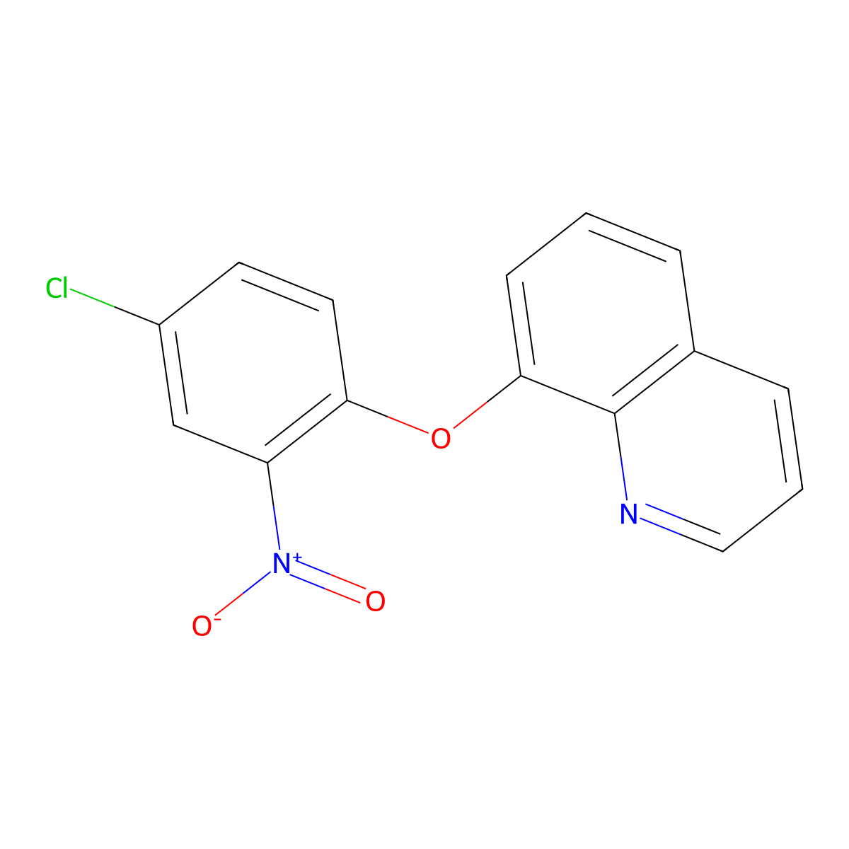 8-(4-Chloro-2-nitrophenoxy)quinoline molecular structure, CAS 1022583-05-6
