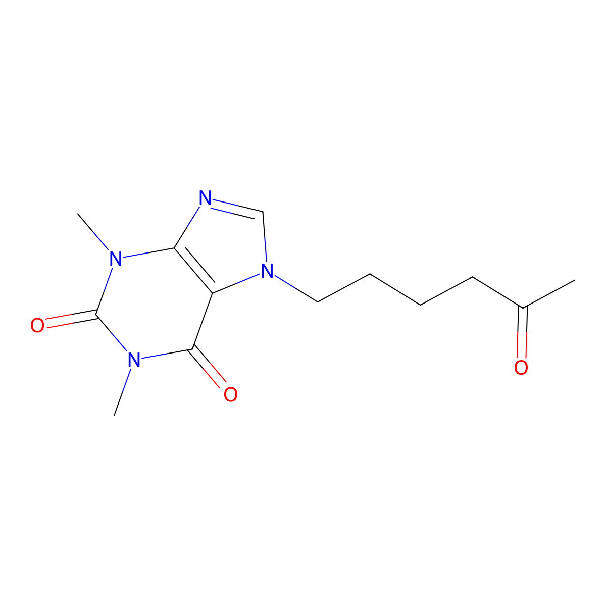 Lomifylline molecular structure, CAS 10226-54-7